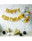 Надпись Happy Birthday шарик Надпись Happy Birthday шарик