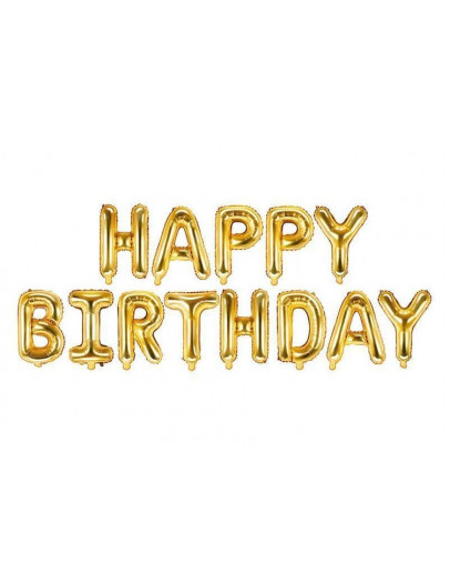 Надпись Happy Birthday шарик